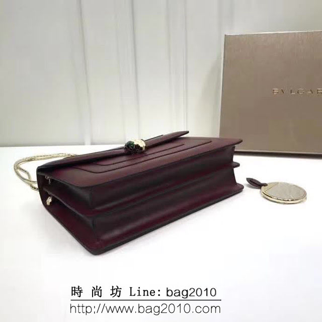 BVLGARI寶格麗 專櫃同步新款 Serpenti雙層琺瑯蛇頭包 鏈條單肩斜挎包 B35362 FYD1336